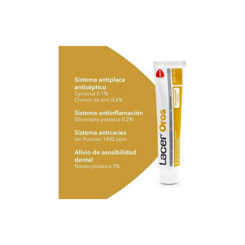 Pasta Dental Lacer Oros Perioplak 75 Ml