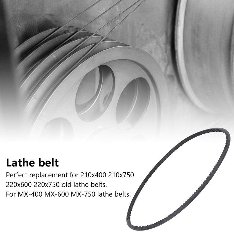 Lathe Belt Mini 5M375 Replacement for 210x400 210x750 220x600 220x750