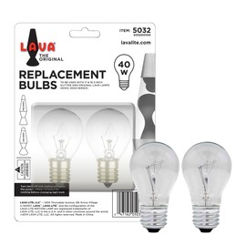 Lava 5032-6 40-Watt Replacement Item #5032 Light Bulb, 2 Count (Pack of 1), Clear