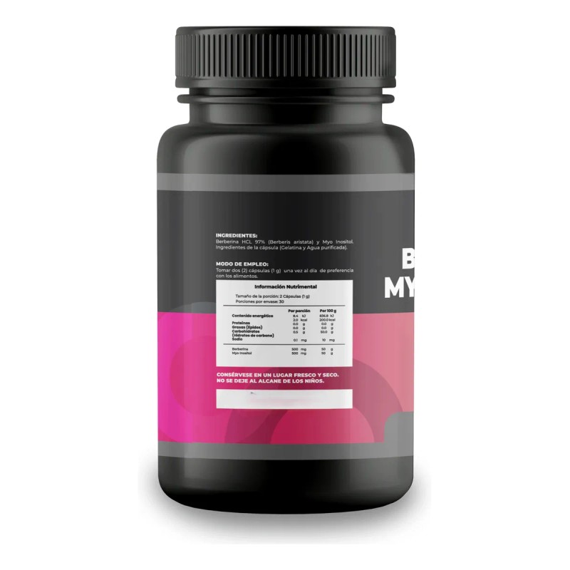 Berberina + Myo Inositol 60 Cápsulas