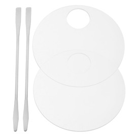 minkissy Professional Makeup Mixing Palette Set 2 Pack Blending Spatulas for Foundation Nail Art