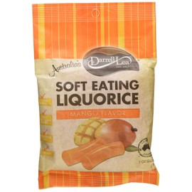 Darrell Lea Mango Soft Eating Liquorice Bags - 7 oz