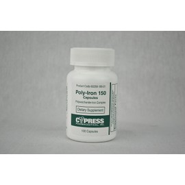Cypress Poly-Iron 100 Caps Compares to Niferex 150Mg - Box of 100 - Model 185-01 [Health and Beauty]