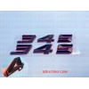 cdbk (2pc) Black Red 345 Badge Emblem for MOPAR HEMI