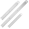 Set of 3 Stainless Steel Rulers – 12", 8", 6"