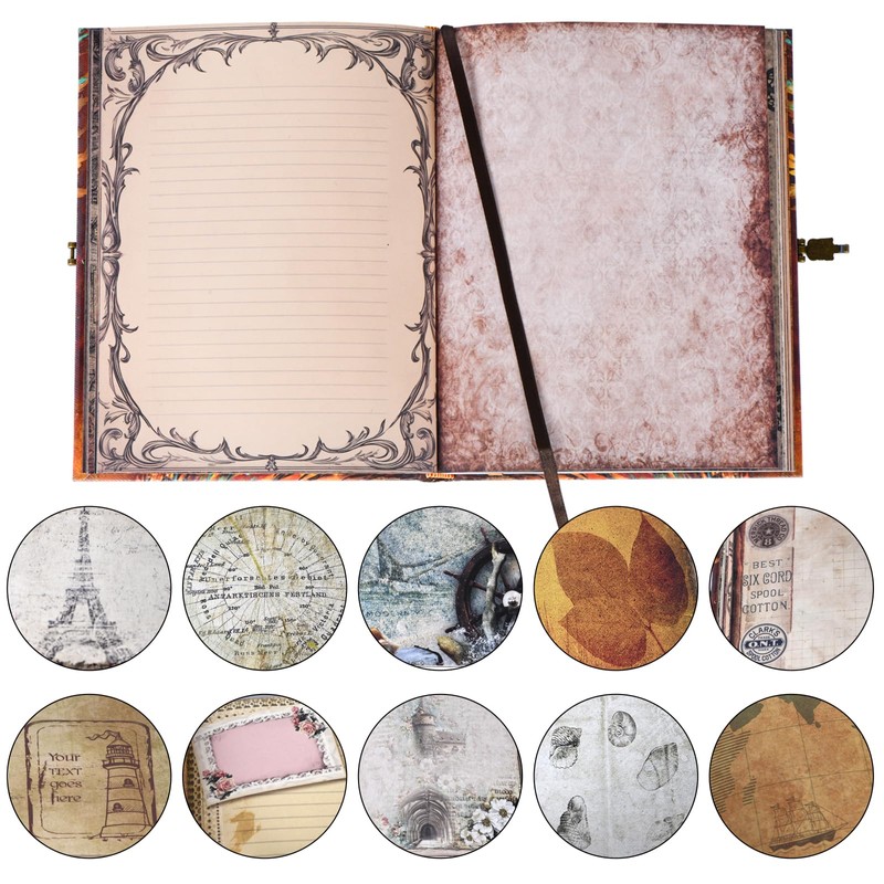 Phoenix Myth Embossed Scrapbook – 124-Page Retro-Style DIY Memory Photo