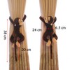1 Pair Curtain Monkey Tiebacks Hook Curtain Clips Rope Plush