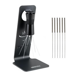 NEOUZA WDT Tool with Magnetic Stand & Adjustable Angle/Range, 6+6 Replacement 0.4mm Needles, Espresso Distribution Stirrer for Clump-Free Coffee, 304 Stainless Steel & Aluminum Alloy