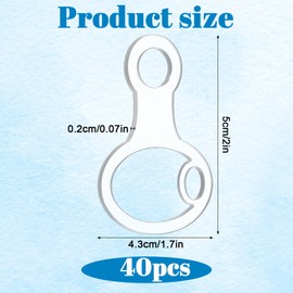 Clear Acrylic Bobbins, 30PCS Embroidery Floss Bobbins Gourd Shape Thread Bobbin Cross Embroidery Thread Holder Bobbin Organizer for Cross Cotton Threads Craft DIY Sewing Storage Threads Holder