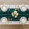 flohar 12Pack 9ft Christmas Chiffon Table Runner 14x108 Inch Sheer