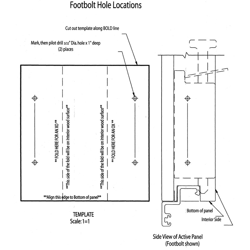 FPL Sliding Door Lock Security Foot Bolt in Antique Brass