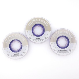 Fuioda FUIODA 1 Roll/15Ft Orthodontic Dental Elastic Power Chains Dental Elastic Ultra Power Rubber Chain Long Short Closed (Dark Purple, Continuous)