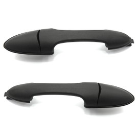 Otois - 2 manijas exteriores para puerta trasera izquierda derecha con textura negra de repuesto para Focus 2000 2007 Tribute 2001 2006