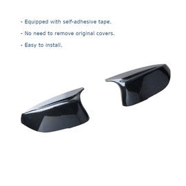 Ombialo Side Mirror Caps, Door Mirror Cap Covers Compatible with Infiniti Q50 Sedan 2014-2020, Q60 2015-2020, Q70 2014-2019, QX30 2017-2019 (Carbon Fiber Pattern)
