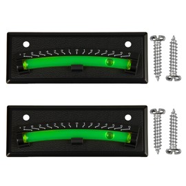 RV Level Bubble 2-Pack, High Visibility Graduated Scale Levels for Precision Leveling, Stick on Leveling System for RV Camper Trailer Motorhome Caravan Truck Boat(Black)