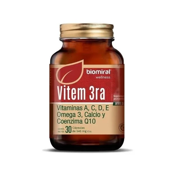 Biomiral Vitem 3ra Vitamena A, C, D, E, Omega3 Y