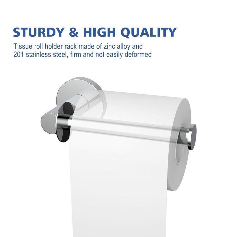 Toilet Paper Holder Chrome Horizontal&Vertical 180 Degree Rotatable Three-Position Adjustable