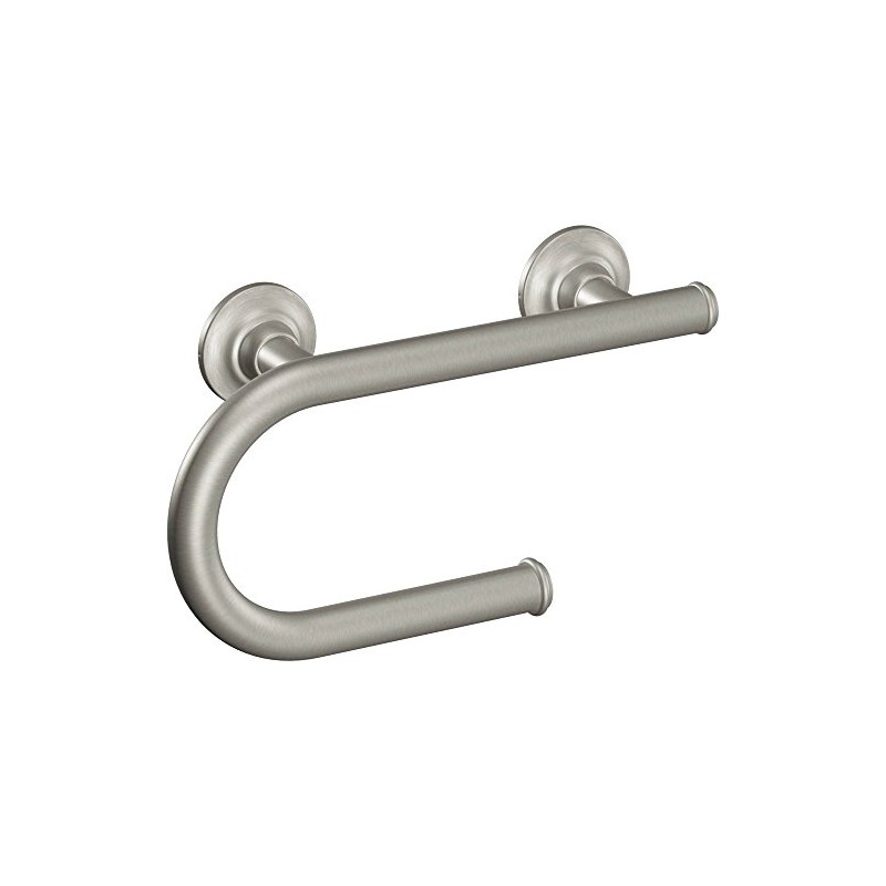 Moen Brushed Nickel Bathroom Safety 8-Inch Wall Mounted Grab Bar