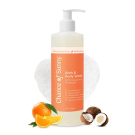 Gel De Baño Y Cuerpo Refrescante Con Cítricos, 226 Ml(8 Oz)- Hipoalergénico, Vegano, Con Glicerina Y Prebióticos. Limpiador Suave Con Ph Equilibrado Para Pieles Secas Y Delicadas(226