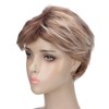 Woman Short Wig Synthetic Layered Straight Fluffy Heat Resistant Soft
