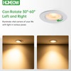 HOMEOW HOMEOW Set of 12 LED recessed spotlights 230V 5W,