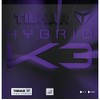 Tibhar Hybrid K3 Rubber Colour 2.3 mm, Black, Size 2.3 mm, Black