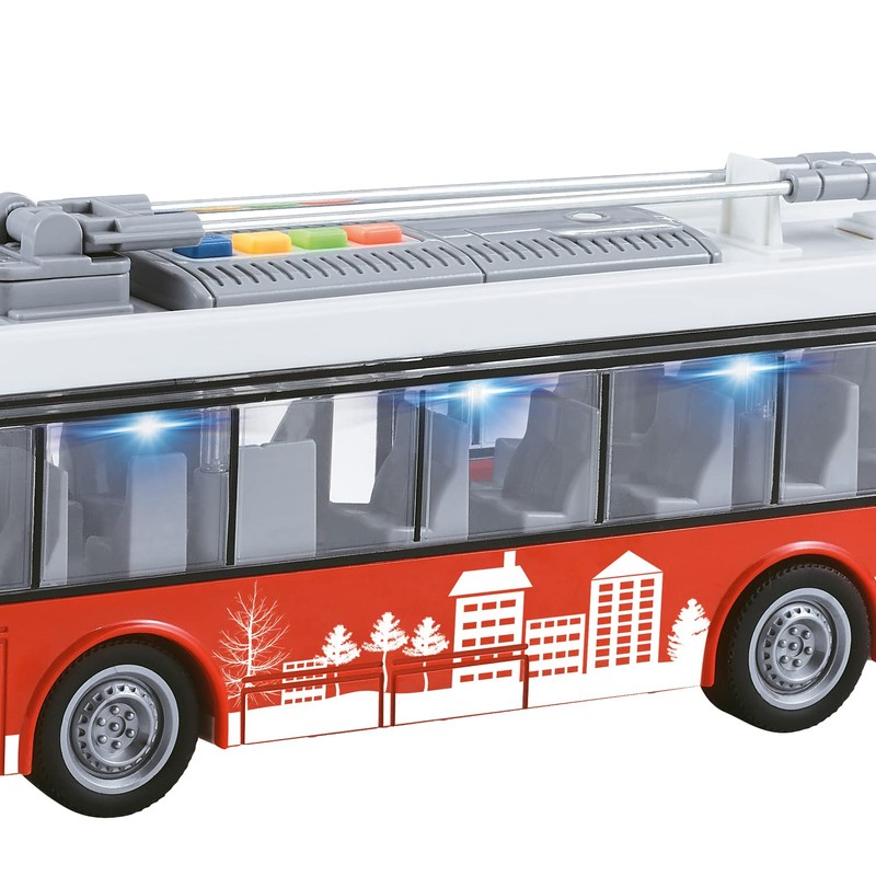 Mondo Motors 51238 Friction Bus City Service with Pull Back