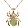 Navachi - Gold-Plated Round Green Opal, Green