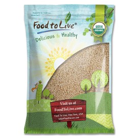 Food to Live - Organic White Quinoa, 10 Pounds Whole Grain, Non-GMO, Kosher, Raw, Vegan, Sirtfood, Bulk
