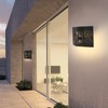 Outdoor Wall Light Solar Powered Wall Mounted Plastic and Iron