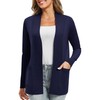 EXCHIC Women's Long Sleeve Knitted Cardigan Lightweight Cosy Open Front