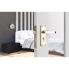Designer Levers - Victorian Straight Lever Door Handles - Polished