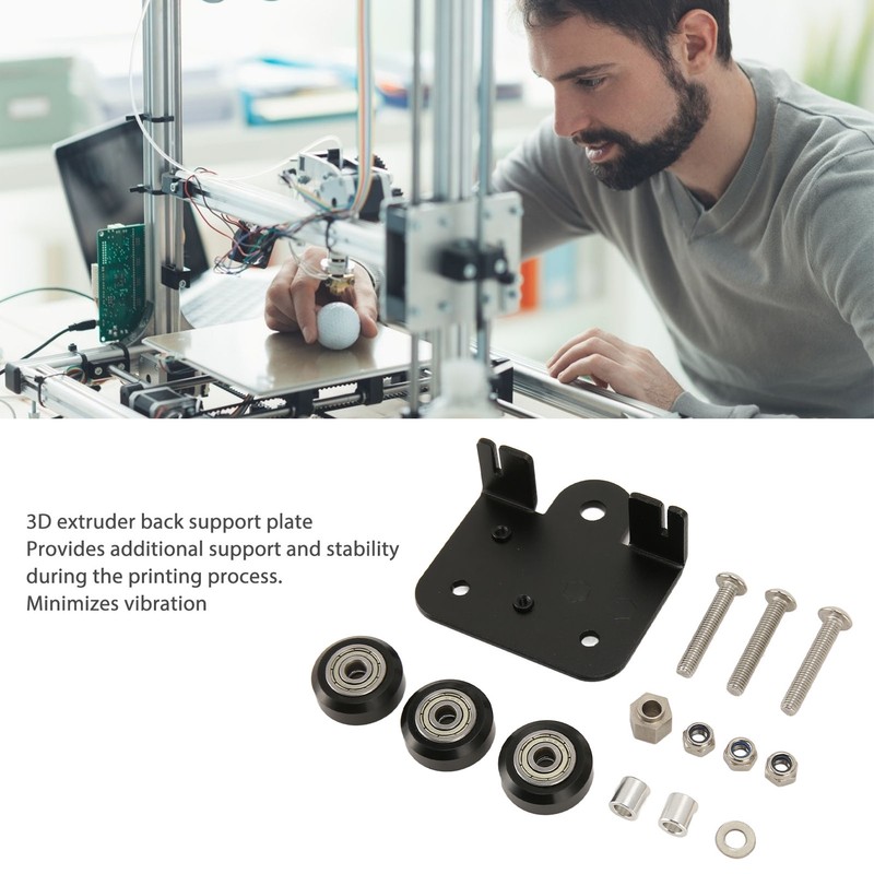 3D Extruder Back Support Plate with Pulley Extruding Backplate for