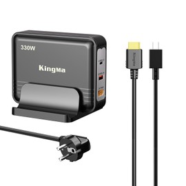 King Ma 330W GaN ASUS Laptop Charger for ASUS ROG Zephyrus G14 G16/TUF Gaming A14 A16 3-Port Portable Charger Fast USB Charger for Gaming and Technology Laptops Charger