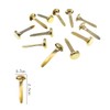 100 Gold Metal Scrapbooking Brads for DIY Crafts - Double-Sided