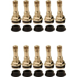 REMA TIP TOP TR416 1-1/4" Chrome Clamp In Valve Stem for .453 and .625 Valve Holes Pack of 10