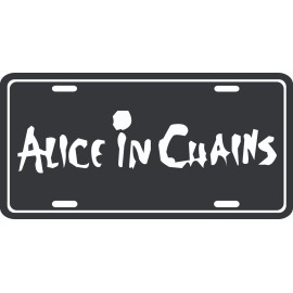 Alice In Chains license plate metal wall sign front tag vanity plate -Music Band