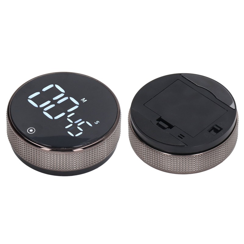 Kitchen Timer Rotating Silent Magnetic Suction Kids Study Timer LED