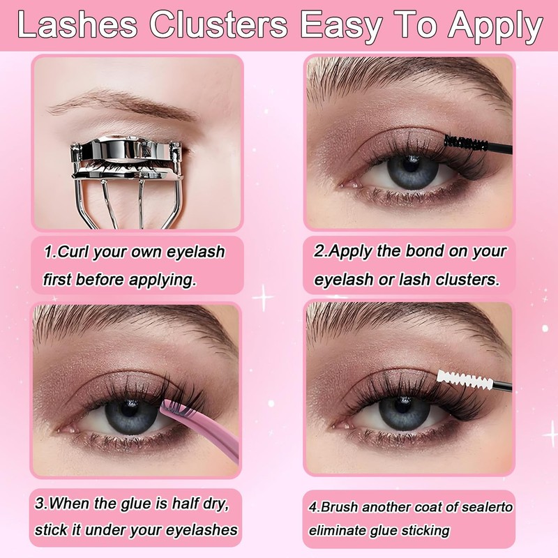 Lash Clusters Kit, Eyelash Clusters Individual Lash Extension Kit 480