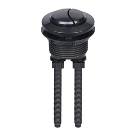Toilet Push Button 38mm Thread Diameter Dual Push Flushing Button Toilet Water Tank Button Replacement Accessories for Bathroom Toilet Water Tank Repair (Colour:Black)