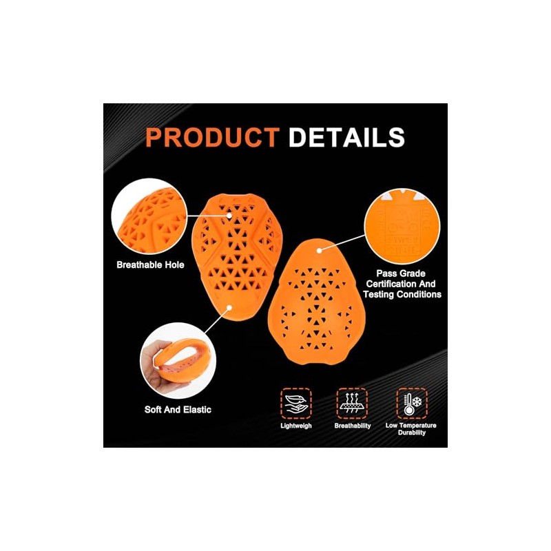 PSLER 1 Tier Motorcycle Back Protectors 2 Level Elbow and