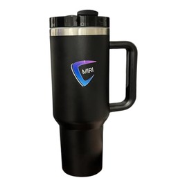 Stainless Steel Vacuum Insulated Tumbler with Lid and Straw for Water, Iced Tea or Coffee, Smoothie and More, Cream 2.0, 40 oz (BLACK)