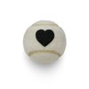 PRICE 1 x 4 HEART MOTIF Tennis Balls (White)