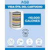 ANBIUX Purificador Agua Ducha 20 Etapas Cromado 3 Cartuchos Recambiables