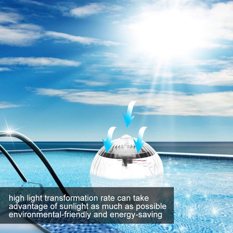 Elprico Solar Pool, Multicoloured Waterproof Solar Floating Ball Lamp Decoration