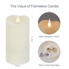 TECHLONG Flameless Candles with Remote Timer, 3D Moving Flickering Flame