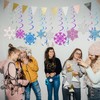 54 PCS Glittery Snowflakes Hanging Swirls Ceiling Streamers Snowflake Hanging