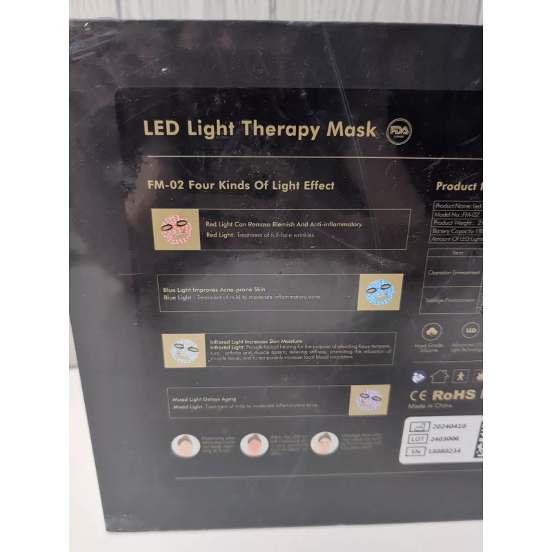 Kingdo SEALED - Kingdo Rechargeable Cordless Near-Infrared Face Mask -