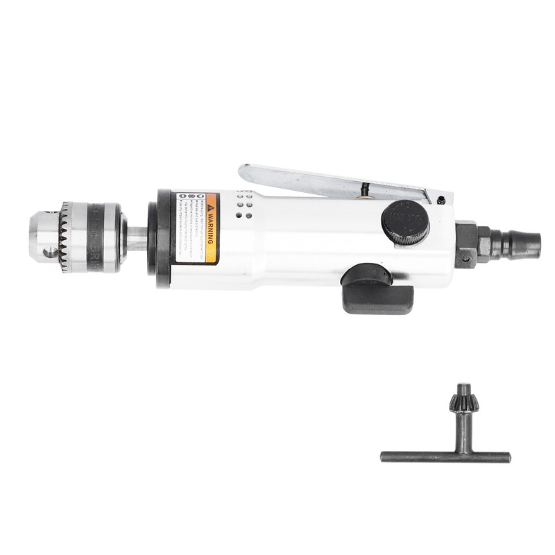 3/8in Chuck Pneumatic Drill StraightType Multifunctional RustProof Durable Industrial Air