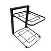Kitchen Storage Shelf Carbon Steel Multilayer Black Pot and Pan